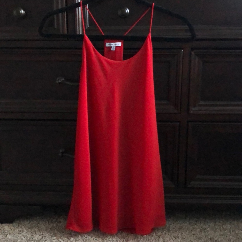 Red tank top